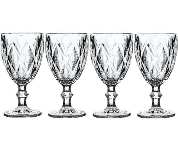 clear water goblets